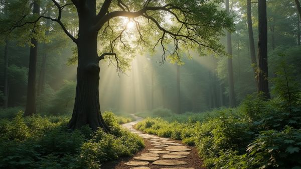 Câliner un arbre pour réduire le stress et favoriser la méditation